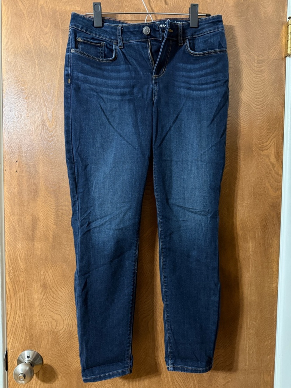 Eddie Bauer Women's Dark Wash Skinny Jeans No Distressing